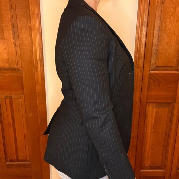 Brooks Brothers Black Blazer Tailored Wool-Blend Sport Coat - Picture 4 of 9